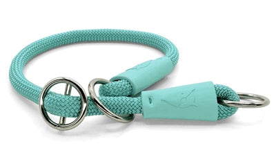 Collar para perros Morso half slip cuerda regular azul aguamarina reciclada