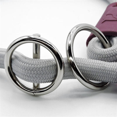 Collar para perros Morso half slip cuerda suave reciclada gris gris