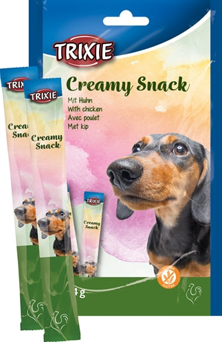 Trixie snack cremoso de pollo sin gluten