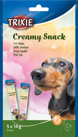 Trixie snack cremoso de pollo sin gluten