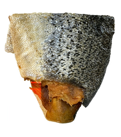 Piel de salmón ahumado de Fred