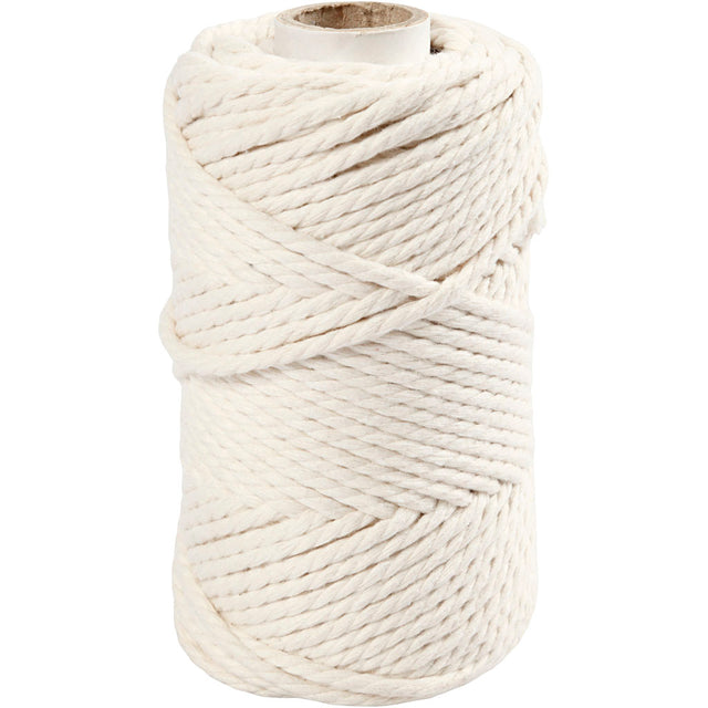 Creativ company cordón macramé 4 mm 55 m blanquecino