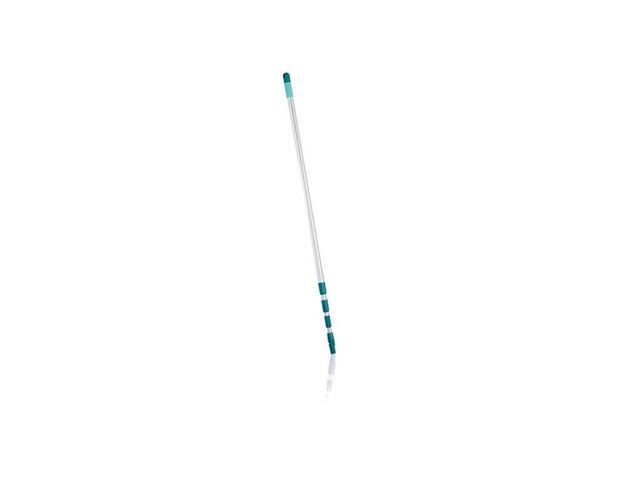 Mango telescópico Leifheit aluminio 130 - 400 cm - incl. cabezal antideslizante - giratorio 360° - argolla para colgar - sistema de clic