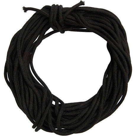 Creativ company creotime cordón macramé, grosor 4 mm, negro, 40 m
