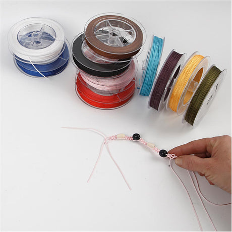 Empresa creativa https: www.cchobby.nl cordón-de-poliéster-grosor-1-mm-varios-colores-10x50-m-1-caja