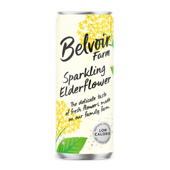 Lata espumosa de flor de saúco Belvoir (12x 33cl)