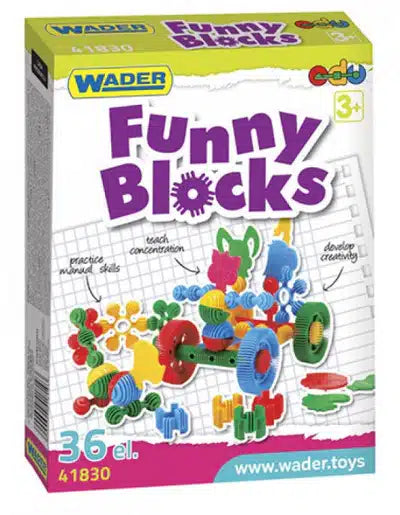 Bloques divertidos Wader 36 piezas en caja