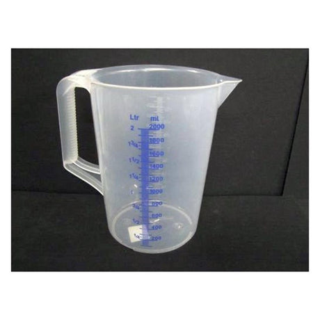 Jarra medidora 2.0ltr pp vaso medidor plástico 2 litros