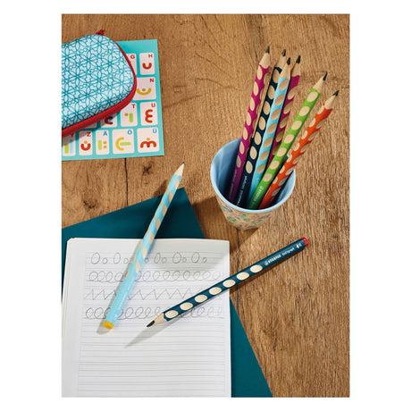 Stabilo easygraph zurdo - lápiz de grafito ergonómico
