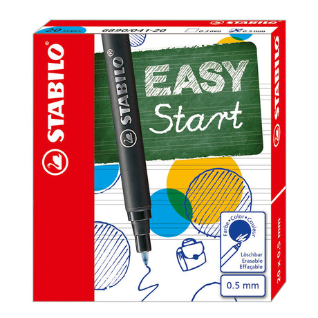 Stabilo easyoriginal - recambio para bolígrafo - mediano 0,5 mm - caja de 20 piezas