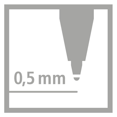 Stabilo easyoriginal - recambio para bolígrafo - mediano 0,5 mm - caja de 20 piezas