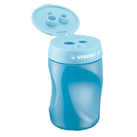Stabilo easysharpener - sacapuntas 3 en 1 - izquierdo - azul
