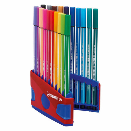 Stabilo pen 68 - rotulador - colorparade - juego de 20 piezas - rojo