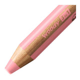 Stabilo woody 3 en 1 - lápiz de color multitalento - rosa pastel