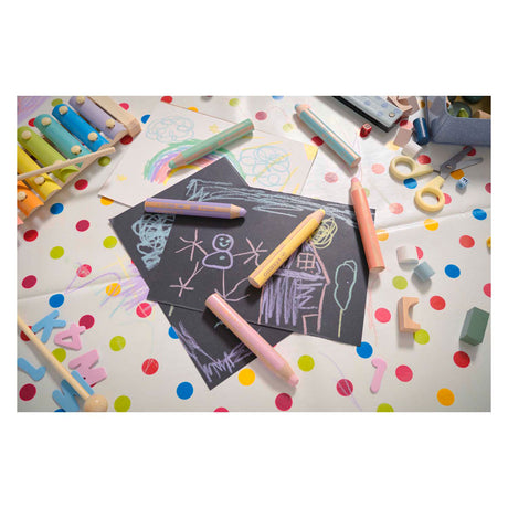 Stabilo woody 3 en 1 - lápiz de color multitalento - lila pastel