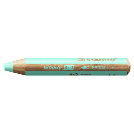 Stabilo woody 3 en 1 - lápiz de color multitalento - azul pastel