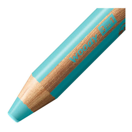 Stabilo woody 3 en 1 - lápiz de color multitalento - azul pastel