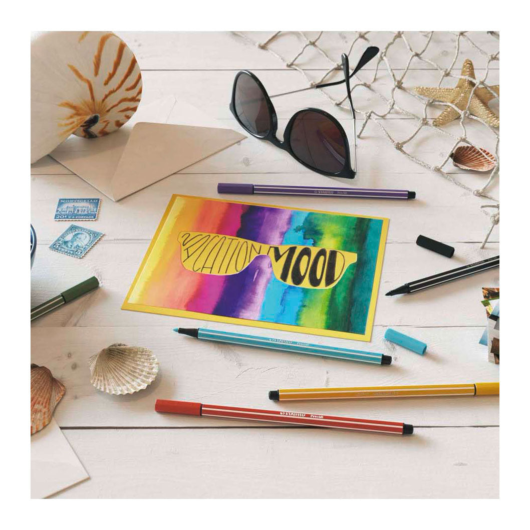 Stabilo pen 68 - rotulador - naranja fluorescente (68 054)