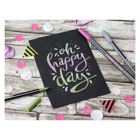 Stabilo pen 68 metálico - rotulador - verde claro (68 843)
