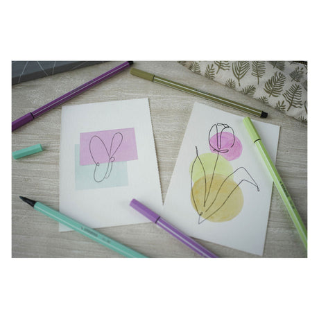 Stabilo pen 68 - rotulador - papaya (68 85)