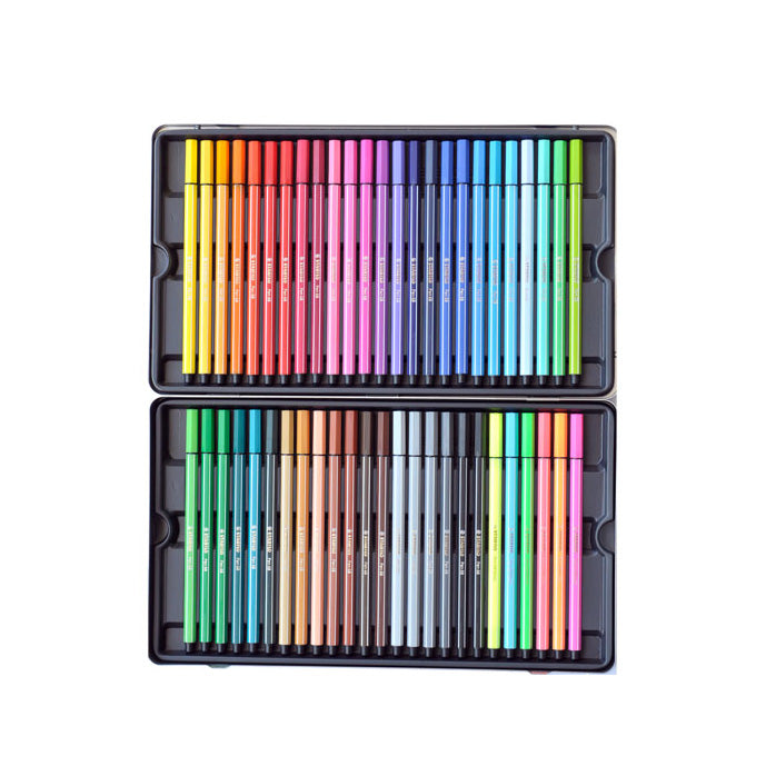 Stabilo pen 68 - rotulador - caja de metal con 50 piezas