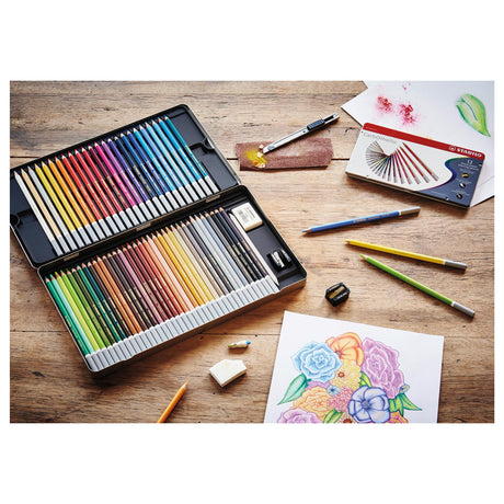Lápiz de pastel de Stabilo Carbothello - Negro Neutral