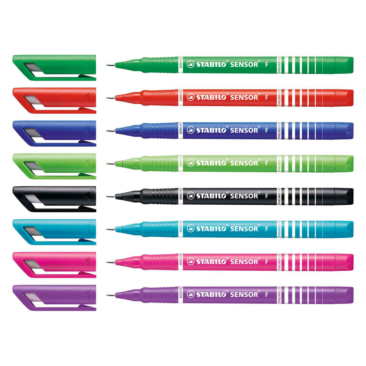 Stabilo sensor fineliners caja de 0,3 mm 8 colores