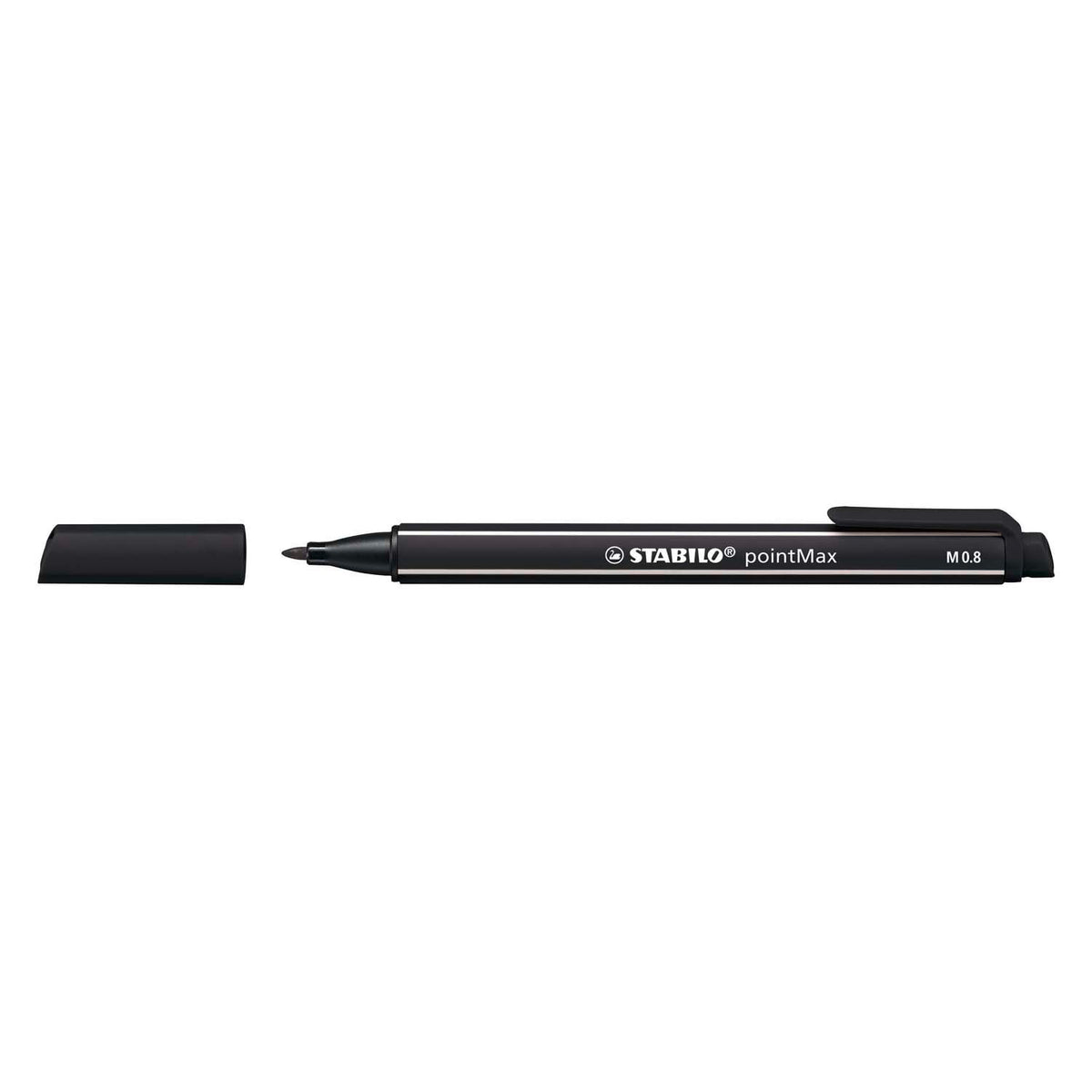 Stabilo pointmax - rotulador de punta dura - negro (488 46)
