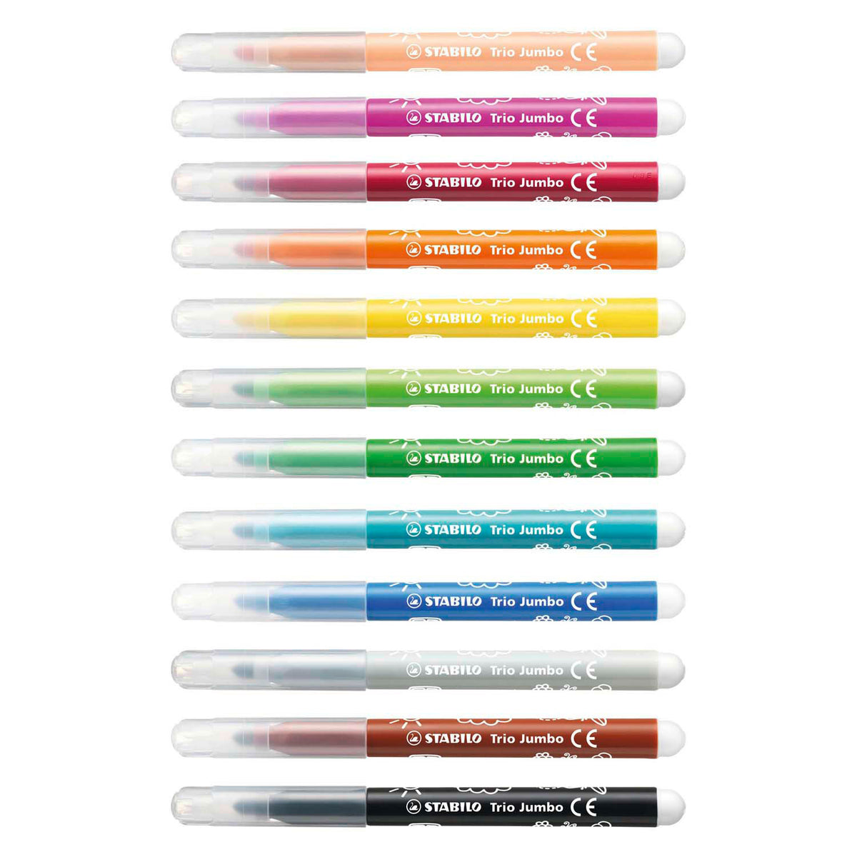 Stabilo trio jumbo - rotulador - juego de 12 piezas