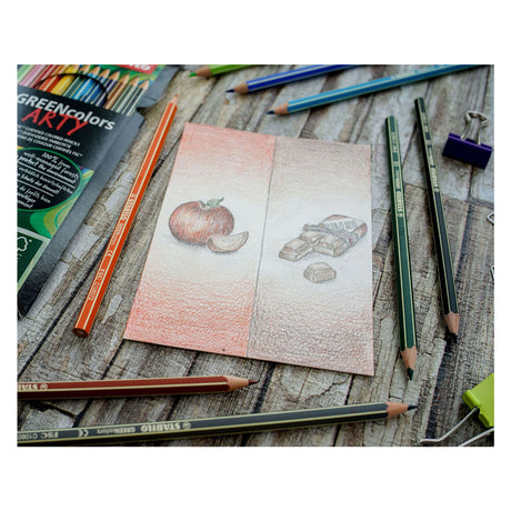 Abi stlo greencolors lapices de colores arty estuche de 24 piezas