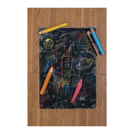 Stabilo woody 3 en 1 - lápiz de color multitalentoso - artístico - juego de 6 piezas. + sacapuntas