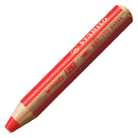 Stabilo woody 3 en 1 - lápiz de color multitalentoso - arty - juego de 18 piezas. + sacapuntas