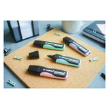 Stabilo green boss pastel - resaltador - hecho de 83% de plástico reciclado - juego de escritorio de 8 piezas - 4 colores estándar + 4 colores pastel