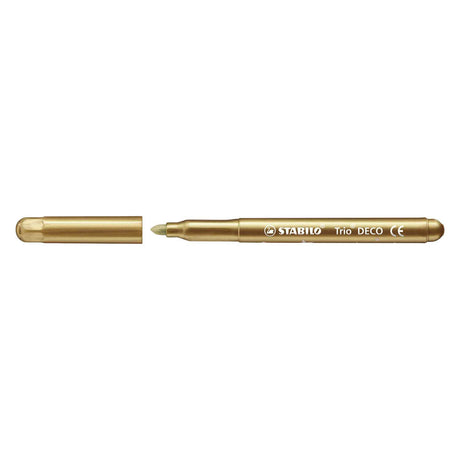 Stabilo trio deco - rotulador metálico - con punta extra gruesa de 3,0 mm - estuche con 8 colores