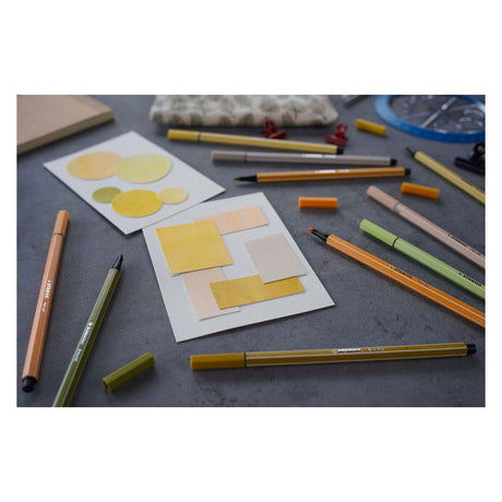 Stabilo pen 68 - rotulador - arty - juego de metal 65 uds.