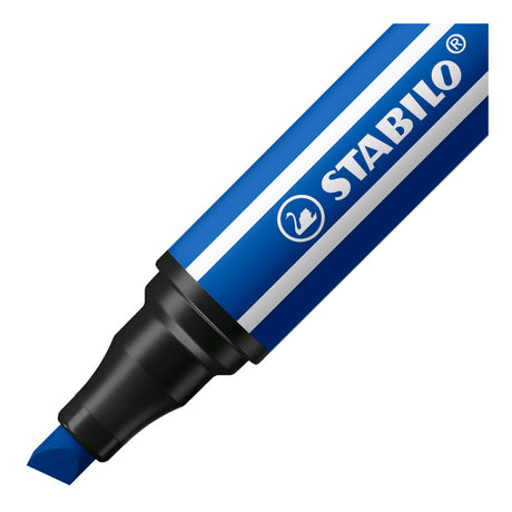 Stabilo pen 68 max - rotulador con punta gruesa de cincel - azul oscuro