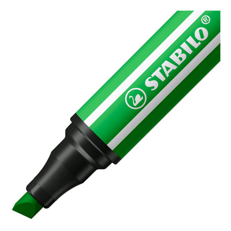 Stabilo pen 68 max - rotulador con punta gruesa de cincel - verde hoja