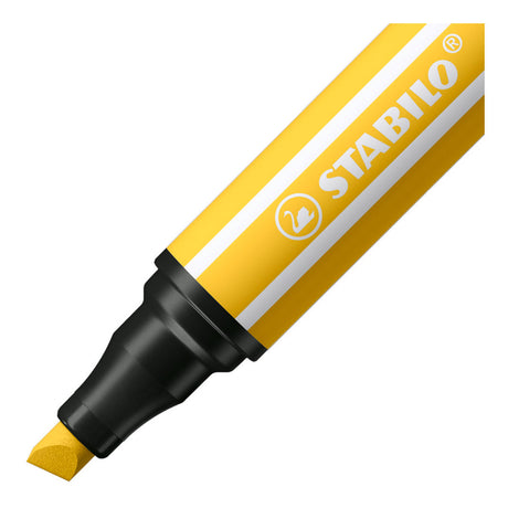 Stabilo pen 68 max - rotulador con punta gruesa de cincel - amarillo