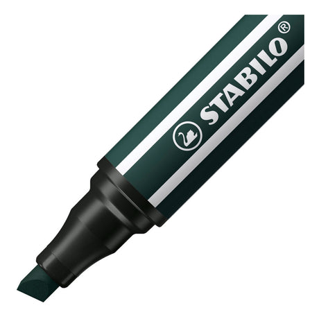 Stabilo pen 68 max - rotulador con punta gruesa de cincel - verde tierra