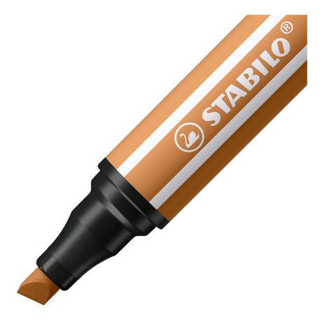 Stabilo pen 68 max - rotulador con punta gruesa de cincel - ocre oscuro