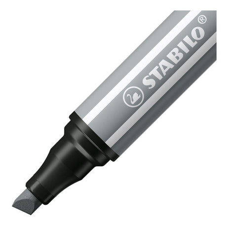 Stabilo pen 68 max - rotulador con punta gruesa de cincel - gris frío medio