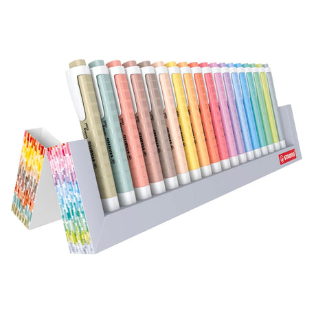 Juego de resaltadores de escritorio Stabilo swing cool naturalcolors - 18 piezas.