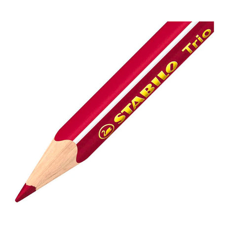 Lápices de colores Stabilo trio, gruesos, cortos y ergonómicos - 12 uds.
