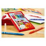 Lápices de colores ergonómicos Stabilo trio 2 en 1 - 10 uds.