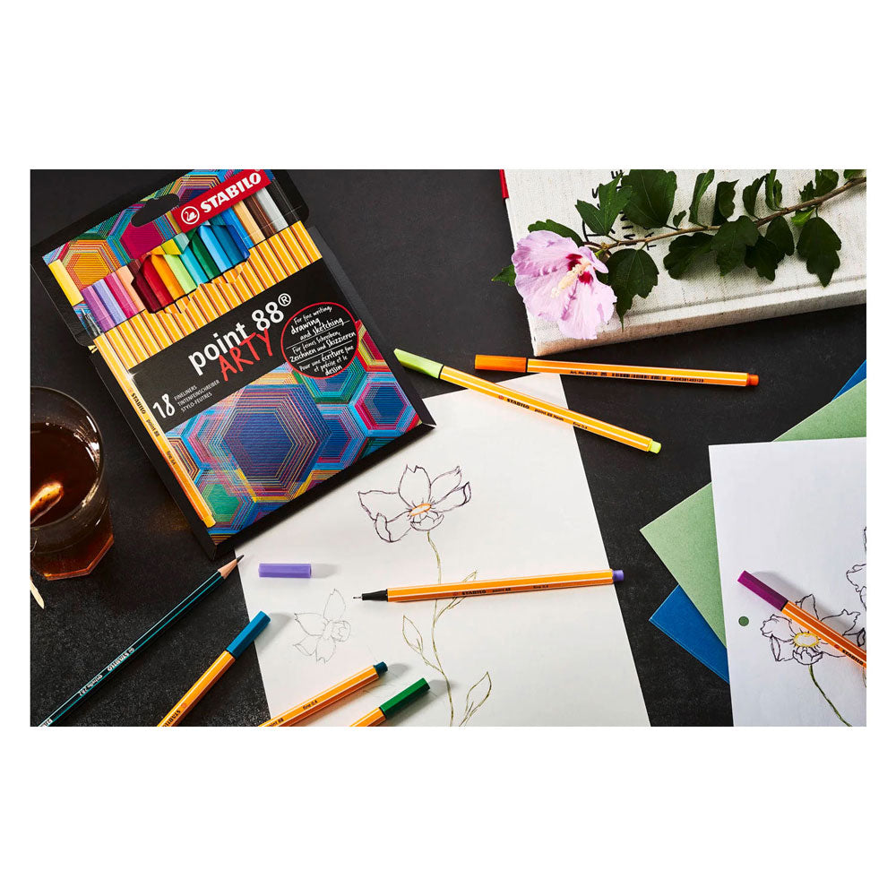 Stabilo point 88 arty fineliners - 24 uds.