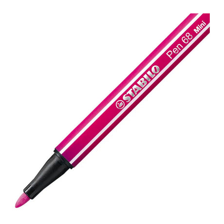 Stabilo pen 68 mini - rotulador premium - vibraciones animales - estuche con 8 colores + pegatina