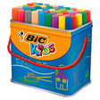 Rotulador Bic para niños visacolor xl ecolutions 48 rotuladores en caja de metal
