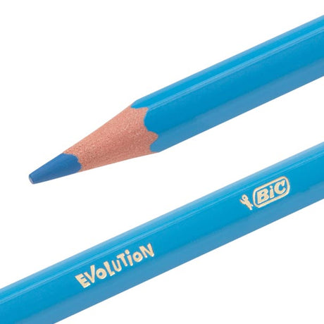 Lápices de colores Bic ecolutions evolución resina sintética reciclada surtido 12 piezas