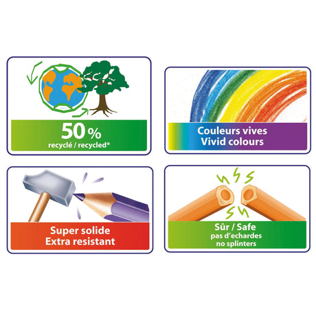 Bic Kids Ecolutions Evolution Colored Pencils, 60st.