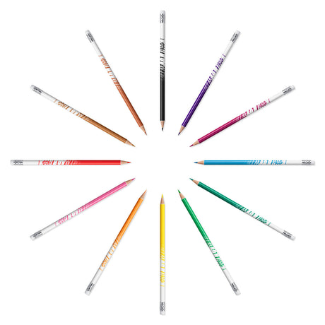 Lápices de colores borrables Bic Kids Evolution, 12 uds.